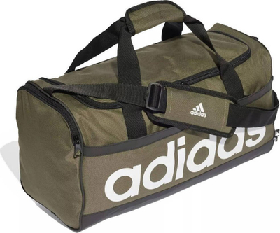Çantë sportive Adidas Linear Duffel S HR5354, 25L, me ndarje për atlete, jeshile