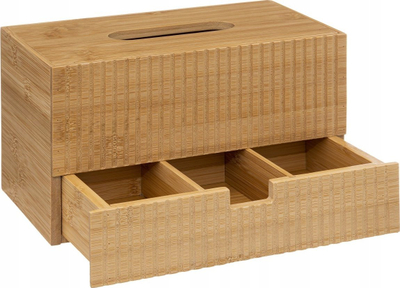 Kuti faculetash 5Five Simply Smart Terre Inconnue, me sirtar për rregullim, bambu natyrale