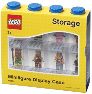 Kuti koleksionuese LEGO për 8 minifigura, e kaltër / transparente 