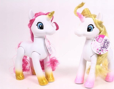Lodër njëbrirësh ZURU Sparkle Girlz 100382TQ1, flokë për krehje, për kalamaj 3+, me ngjyra
