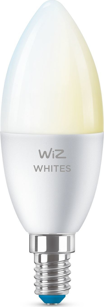 Llambë e zgjuar WiZ Candle C37 E14, 4.9W, 470 lm, dritë e bardhë nga e ngrohtë në të ftohtë, set me 2 copë