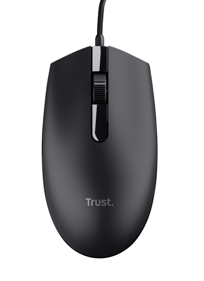 Maus Trust Basi, me kabllo, USB, i zi