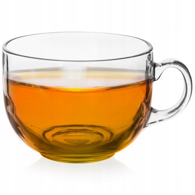 Gotë qelqi Orion me dorezë, 650ml, transparente