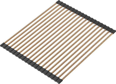 Tapet kuzhine Quadron Roll up, 43 x 32 cm, i butë, bakër