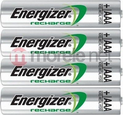 Bateri rikarikuse AAA Energizer Recharge, NiMH 850mAh, 1.2V, ngjyrë argjendi