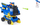 Lodër makinë policie Paw Patrol Chase Rise and Rescue, set me figura, që shndërrohet, blu