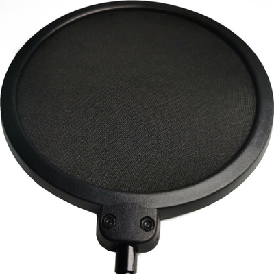 Set mikrofoni Mozos: Bazë për tavolinë, pop filter, rrjetë kundër dridhjeve (MCABLE-XLR-FTM), e zezë