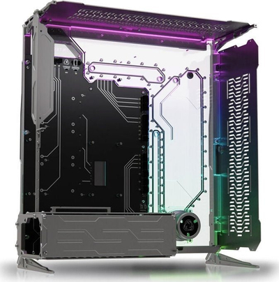Куќиште за персонален компјутер Singularity Computers Spectre 3.0 Integra, Big Tower, интегрирана дистро плоча, сребрено