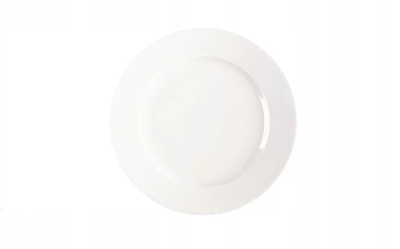 Pjatë e sheshtë RAK Porcelain Rondo BAFP29D7, 29 cm, skaj i punuar, ivory