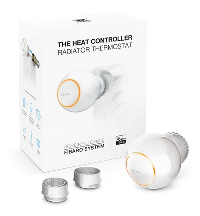 Kokë termostatike Fibaro Heat Controller FGT-001 ZW5 EU, inteligjente, Z-Wave, e bardhë