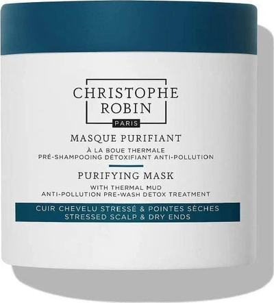 Maskë para-shamponimi për flokë Christophe Robin Purifying Mask With Thermal Mud, detoksifikuese, 250ml