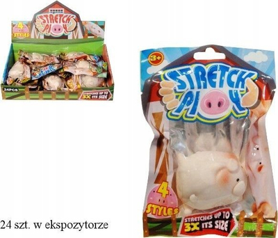 Lodër antistres SWEDE Rubber Stretchable Pig G6589, derrkuc gome elastike, rozë