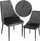 Karrige tapicuar ergonomike SPRINGOS HF0030, velvet, këmbë metalike, gri e errët
