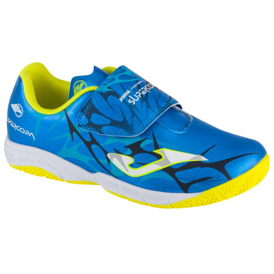Atlete futsalli për kalamaj Joma Super Copa Jr 2504 IN, mbyllje me ngjitëse, blu