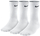 Çorape sportive Nike Performance Lightweight Training Crew, 3 palë, EU 38-42, të bardha