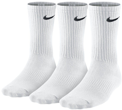 Çorape sportive Nike Performance Lightweight Training Crew, 3 palë, EU 38-42, të bardha