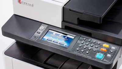 Мултифункционален печатач Kyocera ECOSYS M5526cdw, ласерски во боја, A4, Wi‑Fi, бел