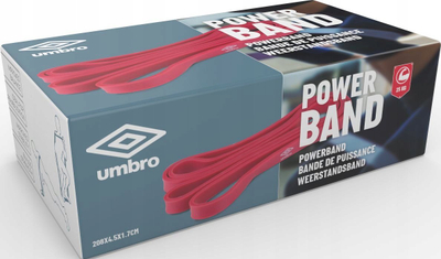 Bandë elastike fitnesi Umbro Resistance Band, 25 kg, TPE, blu
