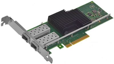 Kartë rrjeti Intel X710-DA2, 10GbE, 2 porta SFP+, e gjelbër