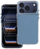 Futrollë telefoni OEM MATRIX për iPhone 17 Pro Max, TPU PU, mbrojtëse, blu