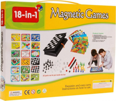 Set lojërash tavoline Travel Games, magnetik, 18 në 1, shumëngjyrësh