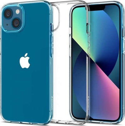Mbrojtëse Spigen Liquid Crystal për Apple iPhone 13, transparente