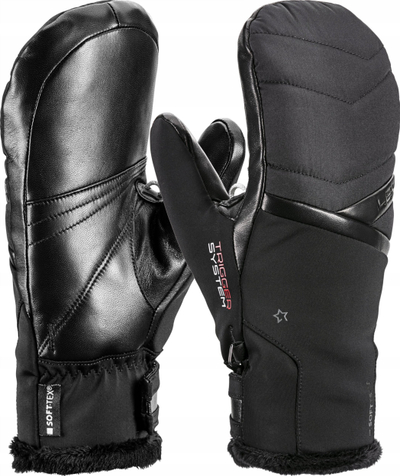 Doreza ski për goca LEKI Snowfox 3D Mittens, Trigger 3D, madhësia 7.5, të zeza
