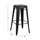 Stol bari Melita-Pro prej metali 43x43x78Hcm (HM8642.42), zezë