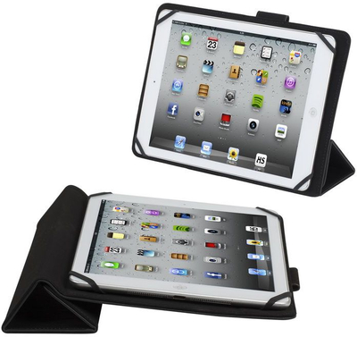 Këllëf tabletë RivaCase 3137, universal 10.1", lëkurë PU, i zi