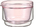 Enë matcha Hario Double-Walled, 300ml, xham rezistent ndaj nxehtësisë, rozë transparente