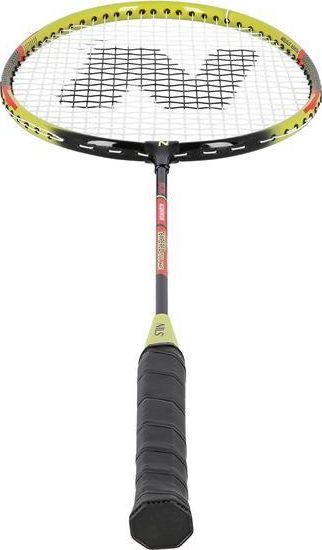 Set raketa dhe mbulesë badmintoni NILS Extreme NRZ204, 2 copë, të zeza