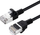 Kabllo rrjeti Microconnect V-FTP6A01S-SLIM, Cat6a U/FTP, 1m, e zezë