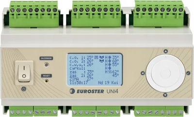 Контролер за греење Euroster UNI4, универзален, графички екран, беж