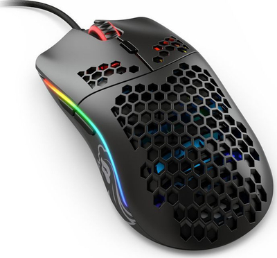 Maus për lojëra Glorious Model O Mat, RGB, me kabllo, i zi mat