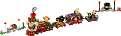 Set LEGO Super Mario The Bowser Express Train, tren ndërtimi, për fëmijë, shumëngjyrësh