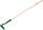 Sapë trapezoidale Verto, teh 14 cm, dorezë druri 110 cm, jeshile