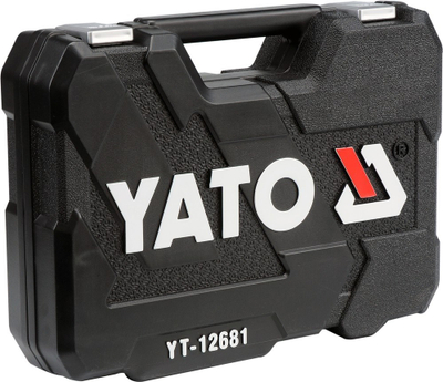 Set veglash Yato YT-12681, 94 copë, çelësa dhe koka, në kuti plastike