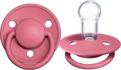 Memë qetësuese Bibs De Lux Silicone, 0-36 m, rozë