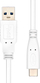 Kabllo USB ProXtend USB C në USB A 3.0, 0.5 m, e bardhë