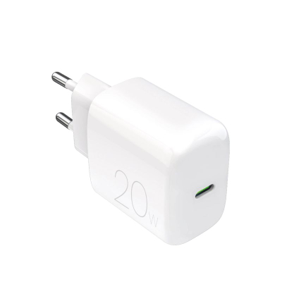 Ѕиден полнач Puro PRO LITE, USB Type C, 20W, бел