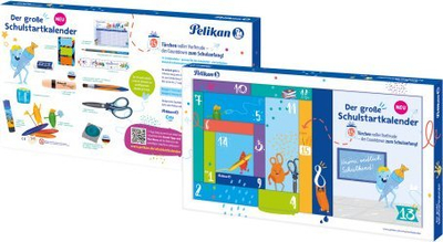Kalendar shkollor Pelikan School Start, 15 dyer, për kalamaj, shumëngjyrësh