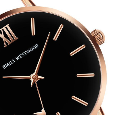 Orë dore Emily Westwood Callum Brae Rose Gold Mesh Watch ECG-3214