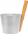 Kovë saune Rento Design, alumin, 5L, gri natyrale