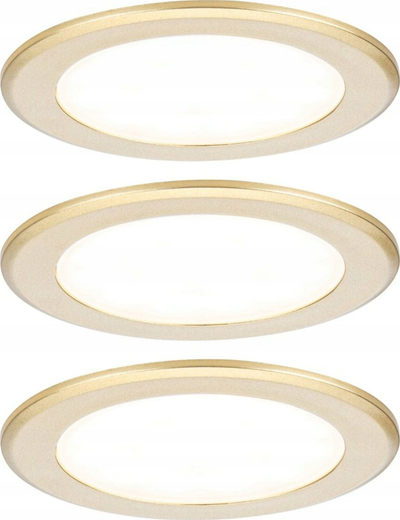 Spot LED i futur për mobilje Paulmann, 65mm, 3x2.5W, ngjyrë metalike