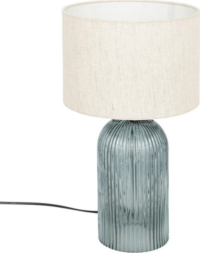 Lampë tavoline Mati Blue Glass, 42cm, xham blu
