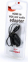 Përshtatës Gembird HDMI - D-Sub (VGA) + Jack 3.5mm (AB-HDMI-VGA-02), i zi