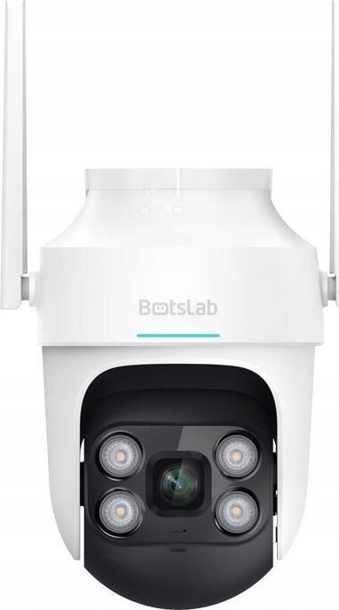 Kamerë sigurie Botslab 2.5K 4MP, Wi‑Fi, PTZ, vizion nate, IP66, e bardhë