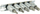 Сет бит TORX клучеви Geko, 5 парчиња, T25 T50, 3/8", CRV
