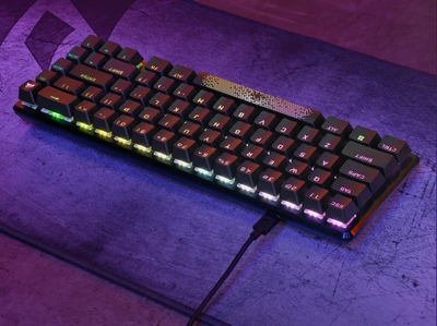 Tastierë gaming Corsair K65 PRO MINI, mekanike 65%, USB QWERTZ gjerman, e zezë