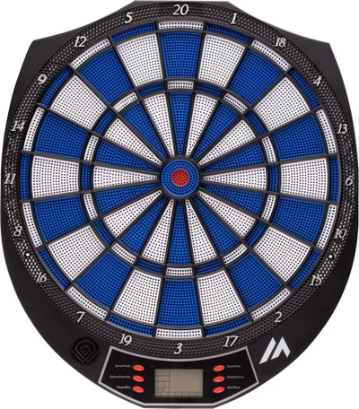 Tabela elektronike dart ELNART Shield, ekran LCD, 159 lojëra, e zezë